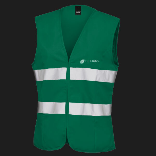 Printed - Fin and Olive - Left Chest - Women's Safety Vest Thumbnail