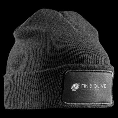 Printed - Fin and Olive - Left Chest - Double Knit Printers Beanie Thumbnail