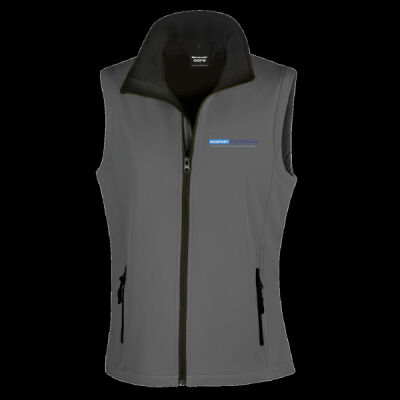 Printed Gosport Electricians Left Chest - Ladies' Printable Softshell Bodywarmer with Recycled Fleece Inner Thumbnail