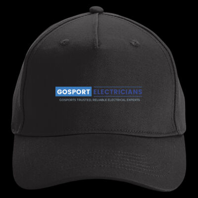 Printed Gosport Electricians Left Chest - Organic Cotton 5 Panel Cap Thumbnail