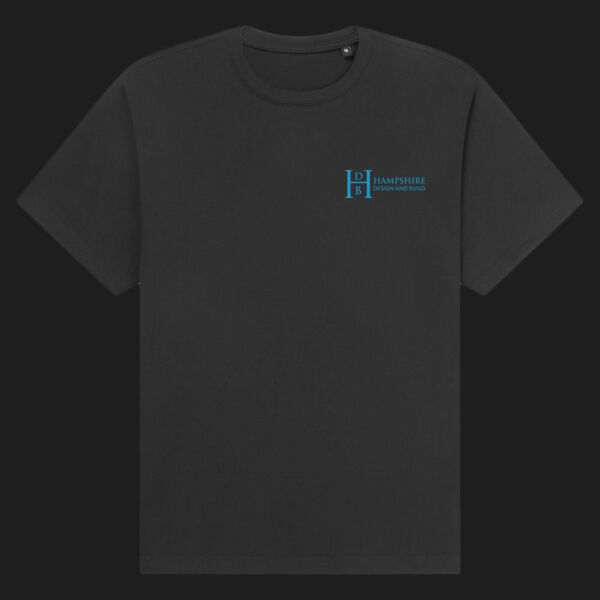 Printed Hampshire Design and Build Left Chest - Organic Heavy T-Shirt Thumbnail