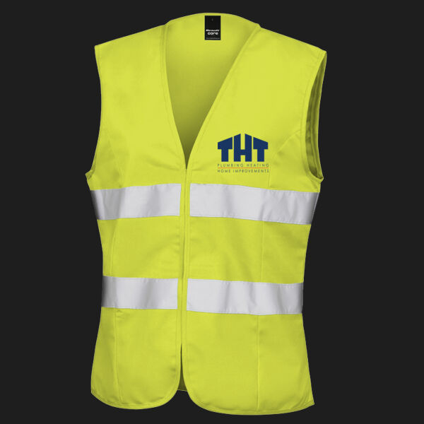 Printed - THT  Plumbing - Left Chest - Women's Safety Vest Thumbnail