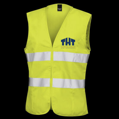 Printed - THT  Plumbing - Left Chest - Women's Safety Vest Thumbnail