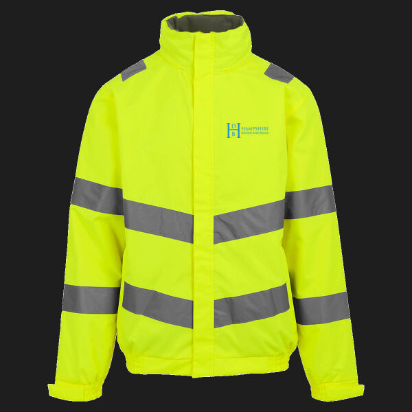 Printed Hampshire Design and Build Left Chest - Hi-Vis Pro Contract Dover Jacket (Class 3) Thumbnail