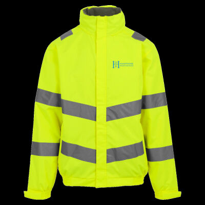 Printed Hampshire Design and Build Left Chest - Hi-Vis Pro Contract Dover Jacket (Class 3) Thumbnail