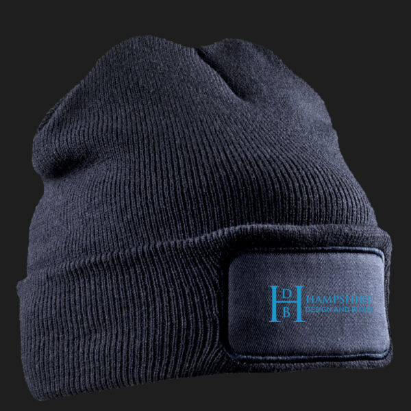 Printed Hampshire Design and Build Left Chest - Double Knit Printers Beanie Thumbnail