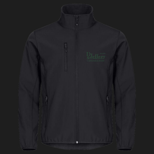 Printed D Jeffery & Company Left Chest - Classic Softshell Jacket Thumbnail