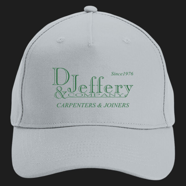 Printed D Jeffery & Company Left Chest - Organic Cotton 5 Panel Cap Thumbnail