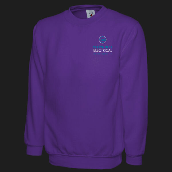 Printed T J Reynolds Electricial Contractors Left Chest - Classic Sweatshirt Thumbnail