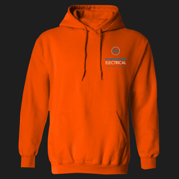 Printed T J Reynolds Electricial Contractors Left Chest - Heavy Blend™ Adult Hooded Sweatshirt Thumbnail