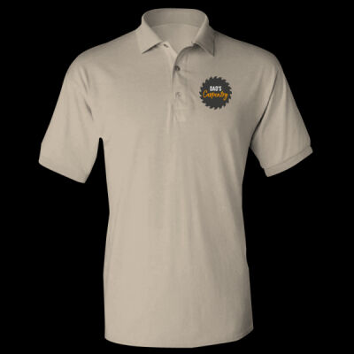 Printed Dad's Carpentry Left Chest - DryBlend® Adult Jersey Polo Thumbnail