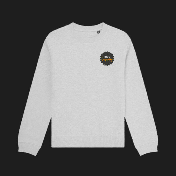 Printed Dad's Carpentry Left Chest - Organic Sweatshirt Thumbnail
