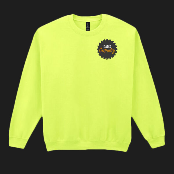 Printed Dad's Carpentry Left Chest - Heavy Blend™ Adult Crewneck Sweatshirt Thumbnail