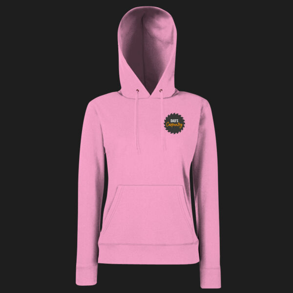 Printed Dad's Carpentry Left Chest - Ladies' Classic Hooded Sweat Thumbnail