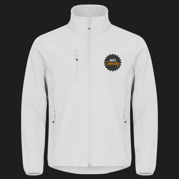 Printed Dad's Carpentry Left Chest - Classic Softshell Jacket Thumbnail