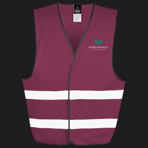 Printed Ward Homes Builders Fareham Left Chest - Enhance Visibility Vest Thumbnail