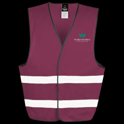 Printed Ward Homes Builders Fareham Left Chest - Enhance Visibility Vest Thumbnail
