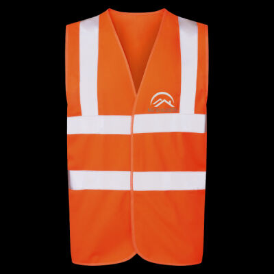 Printed - M2 Builders  - Left Chest - UCC 4-Band Safety Waistcoat Thumbnail