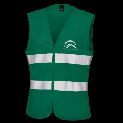 Printed - M2 Builders  - Left Chest - Women's Safety Vest Thumbnail