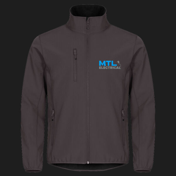 Printed MTL Electrical Left Chest - Classic Softshell Jacket Thumbnail