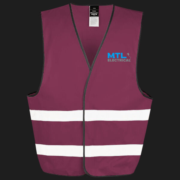 Printed MTL Electrical Left Chest - Enhance Visibility Vest Thumbnail