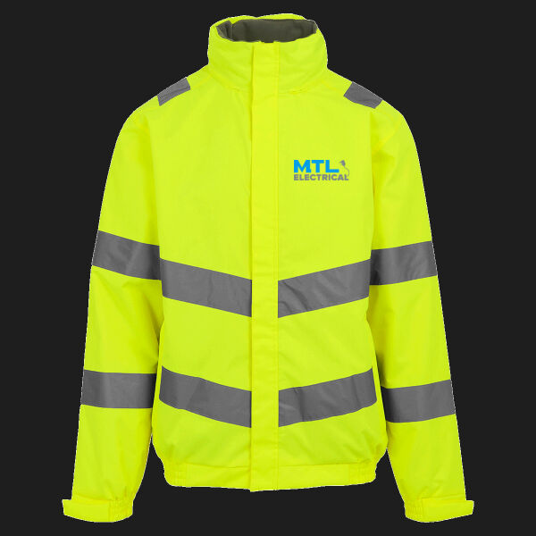 Printed MTL Electrical Left Chest - Hi-Vis Pro Contract Dover Jacket (Class 3) Thumbnail