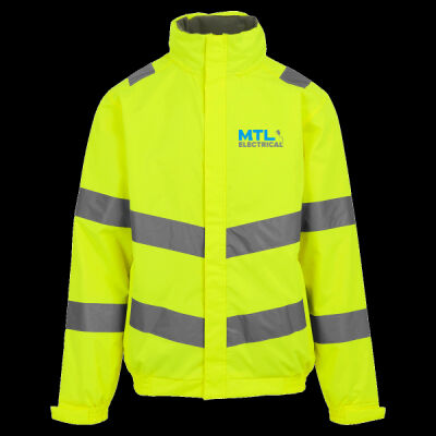 Printed MTL Electrical Left Chest - Hi-Vis Pro Contract Dover Jacket (Class 3) Thumbnail