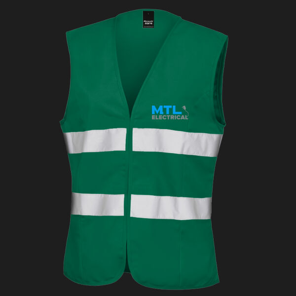 Printed MTL Electrical Left Chest - Women's Safety Vest Thumbnail