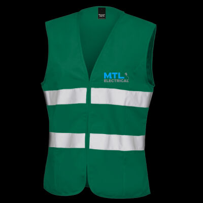 Printed MTL Electrical Left Chest - Women's Safety Vest Thumbnail