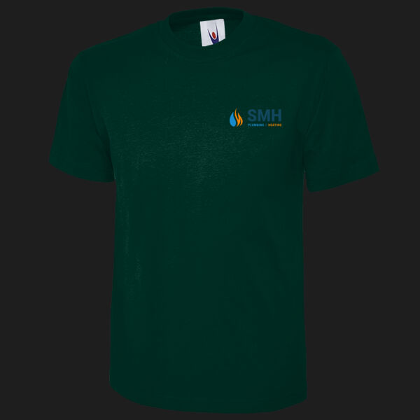 Printed SMH Plumbing and Heating Left Chest - Olympic T-shirt Thumbnail