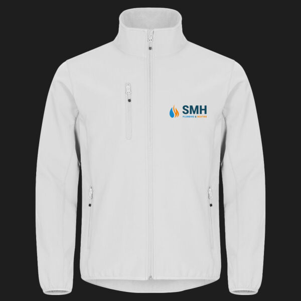 Printed SMH Plumbing and Heating Left Chest - Classic Softshell Jacket Thumbnail