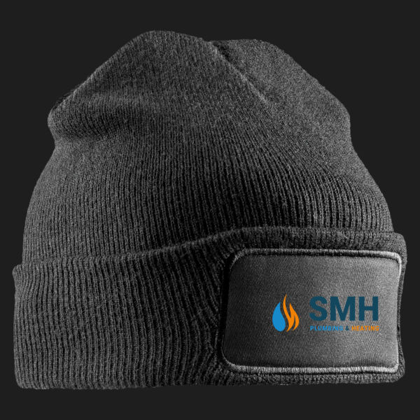 Printed SMH Plumbing and Heating Left Chest - Double Knit Printers Beanie Thumbnail