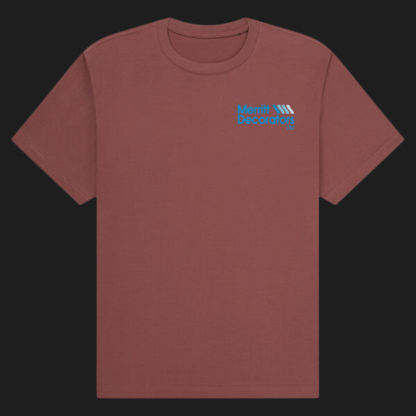 Printed Merritt Decorators Left Chest - Organic Heavy T-Shirt Thumbnail