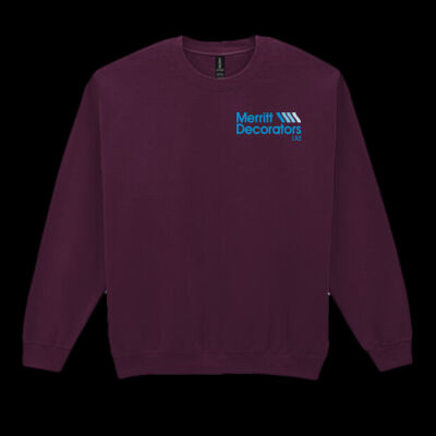 Printed Merritt Decorators Left Chest - Heavy Blend™ Adult Crewneck Sweatshirt Thumbnail