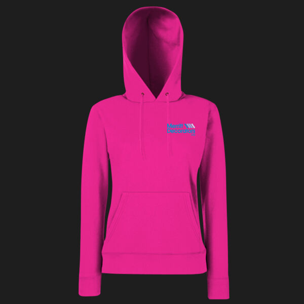 Printed Merritt Decorators Left Chest - Ladies' Classic Hooded Sweat Thumbnail
