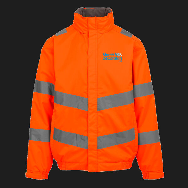 Printed Merritt Decorators Left Chest - Hi-Vis Pro Contract Dover Jacket (Class 3) Thumbnail
