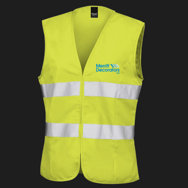 Printed Merritt Decorators Left Chest - Women's Safety Vest Thumbnail