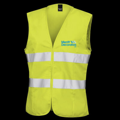 Printed Merritt Decorators Left Chest - Women's Safety Vest Thumbnail