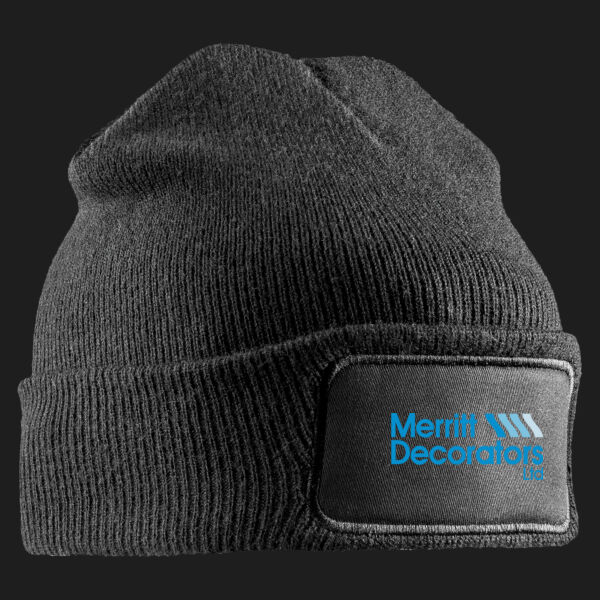 Printed Merritt Decorators Left Chest - Double Knit Printers Beanie Thumbnail