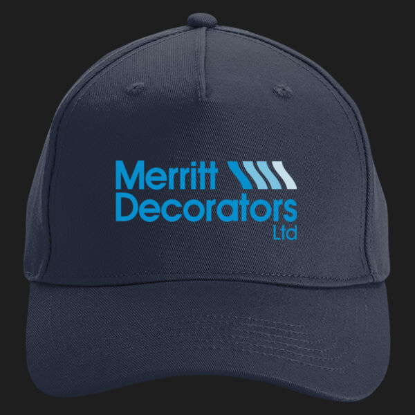 Printed Merritt Decorators Left Chest - Organic Cotton 5 Panel Cap Thumbnail