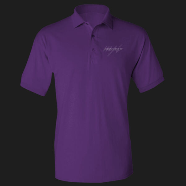 Printed MJL Decorating Services Left Chest - DryBlend® Adult Jersey Polo Thumbnail