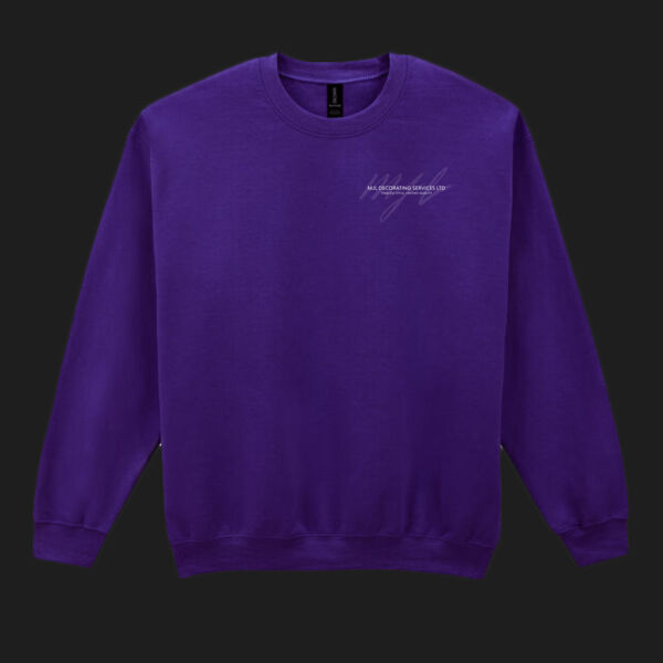 Printed MJL Decorating Services Left Chest - Heavy Blend™ Adult Crewneck Sweatshirt Thumbnail