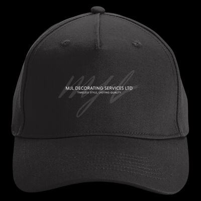 Printed MJL Decorating Services Left Chest - Organic Cotton 5 Panel Cap Thumbnail