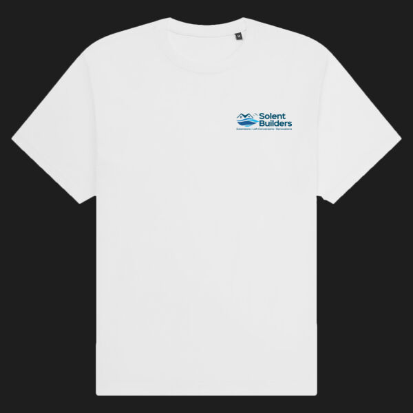 Printed Solent Builders Left Chest - Organic Heavy T-Shirt Thumbnail