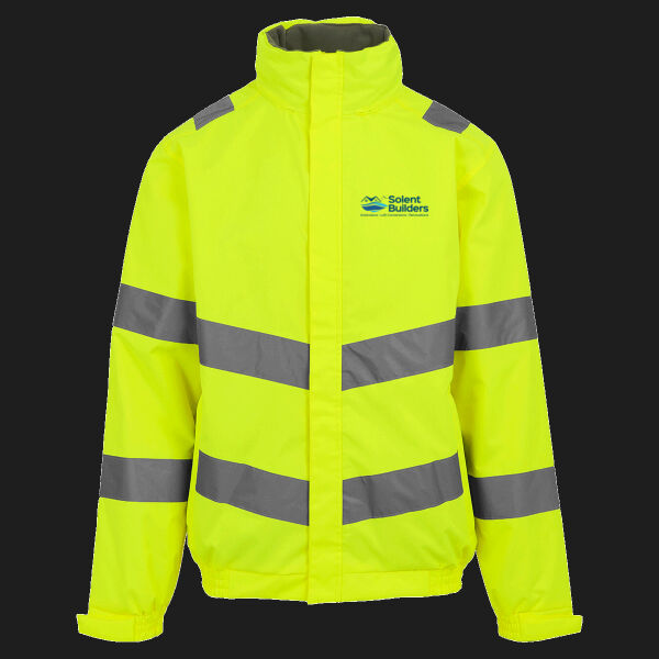 Printed Solent Builders Left Chest - Hi-Vis Pro Contract Dover Jacket (Class 3) Thumbnail