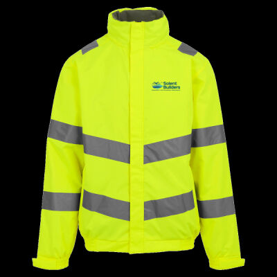 Printed Solent Builders Left Chest - Hi-Vis Pro Contract Dover Jacket (Class 3) Thumbnail