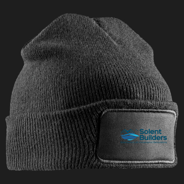 Printed Solent Builders Left Chest - Double Knit Printers Beanie Thumbnail