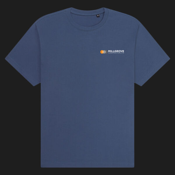 Printed Millgrove Construction Left Chest - Organic Heavy T-Shirt Thumbnail