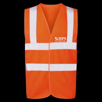 Printed - HPS Heating - Left Chest - UCC 4-Band Safety Waistcoat Thumbnail
