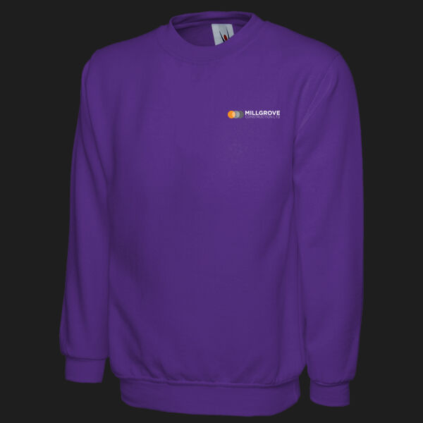 Printed Millgrove Construction Left Chest - Classic Sweatshirt Thumbnail